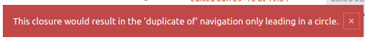 circular duplicate closure warning