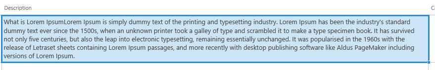 Pasting into SharePoint, into one cell as opposed to multiple cells.