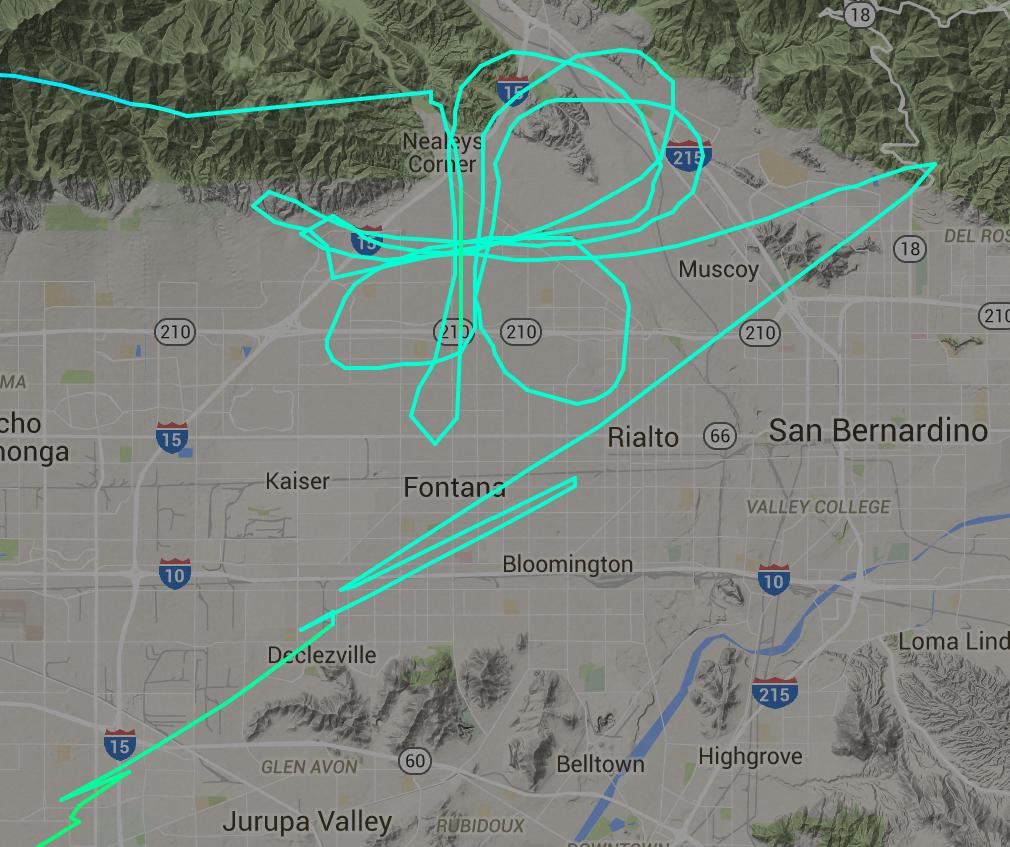 N915WC flight track