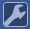 Social Fixer blue wrench icon