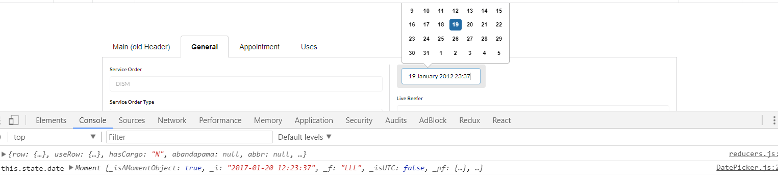 Reactjs - React Datepicker( Can't Get Value Of Input) - Stack Overflow