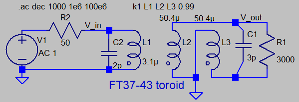 ferrite toroid schematic