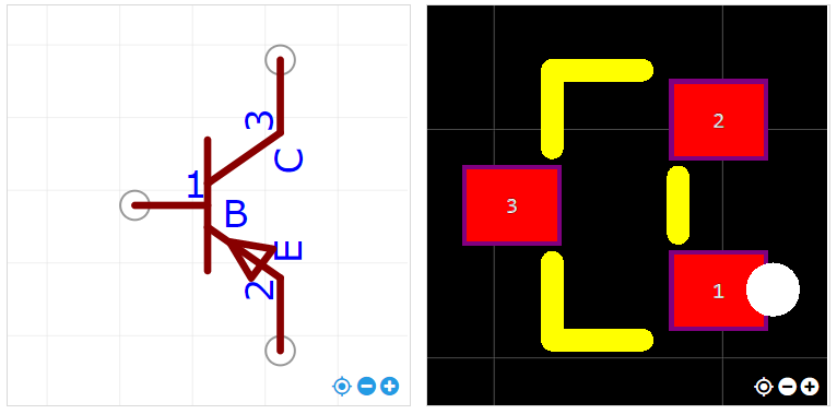 Part 1 symbol and footprint in CAD software