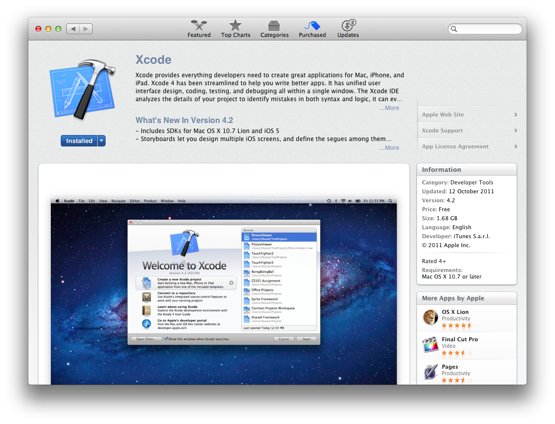 screenshot of App Store