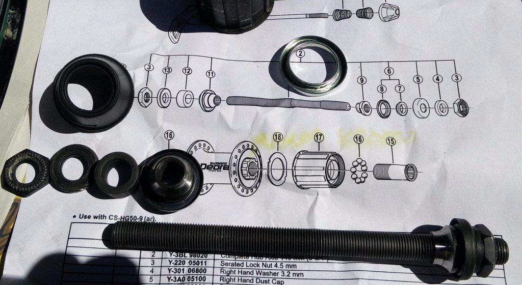 Deconstructed rear axle