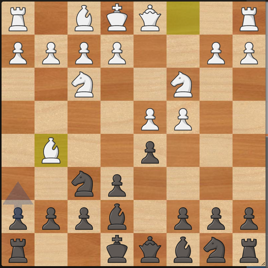 Board after White's 5. move