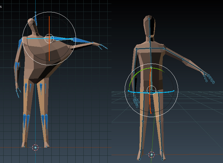 Before and after fixing the vertex groups