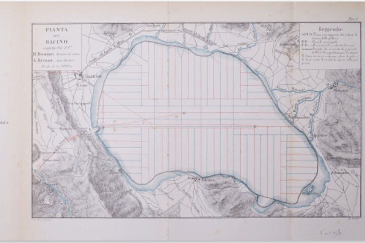 Plan of Fucino by Leon de Routrou