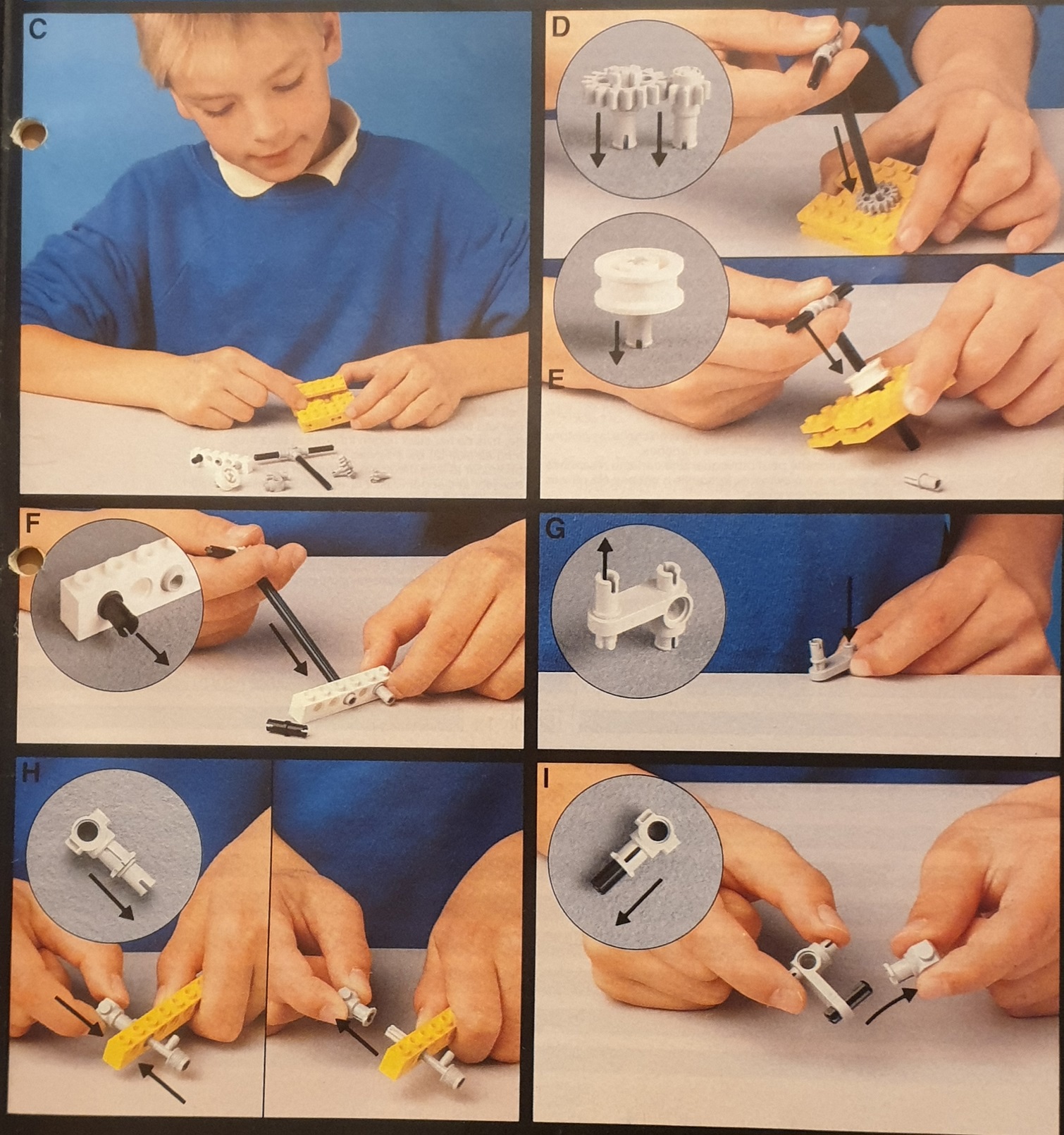 illustration from the manual of 8868 Air Tech Claw Rig detailing some disassembly methods