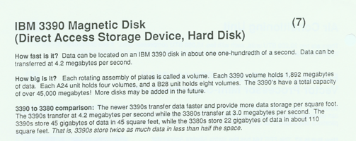 IBM 3390 disk info