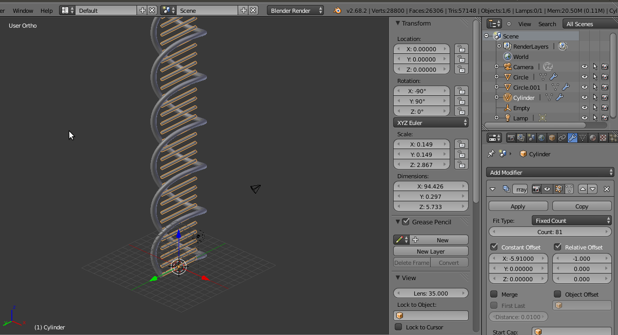 base array modifier