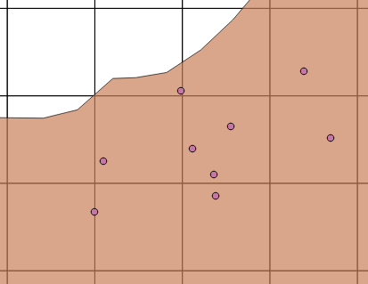 Each point has a monthly pumping rate