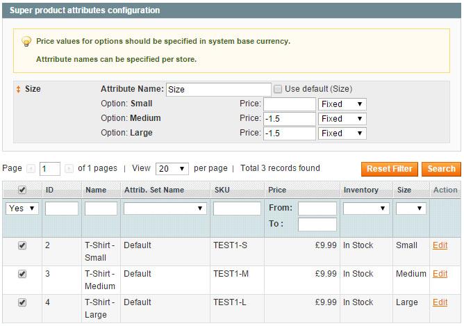 Configurable product price adjustment wrong