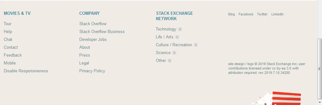 Movies & TV site footer