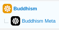 Buddhism.SE titles rounded box