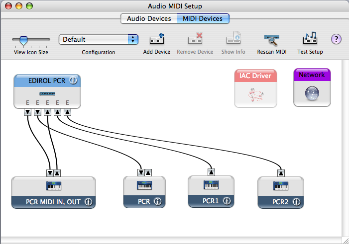 Apple midi setup