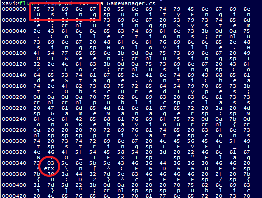 Invalid file hex dump