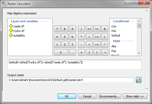 final parameters