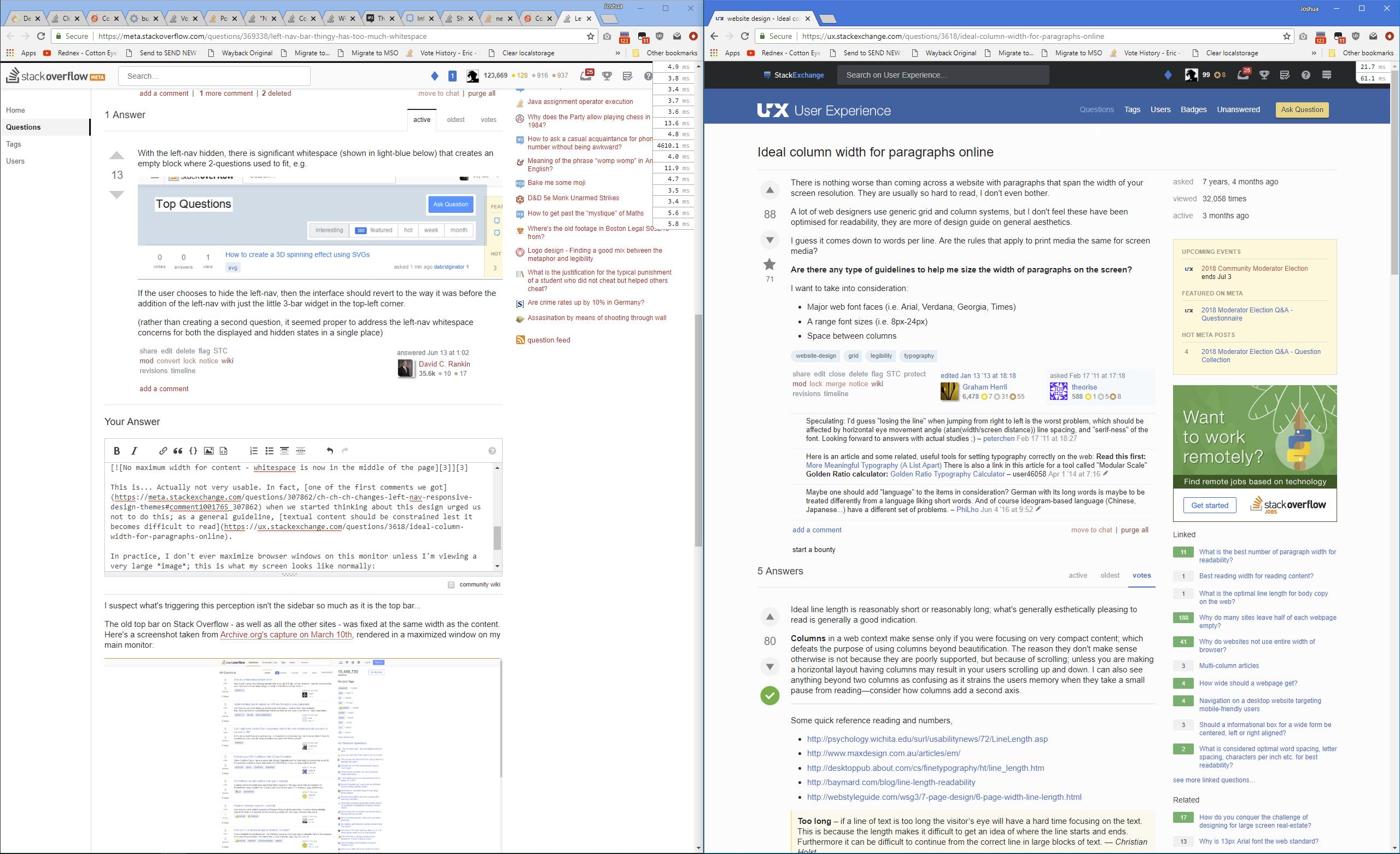 two windows side-by-side, no wasted margins