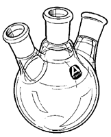 Three neck round bottom flask