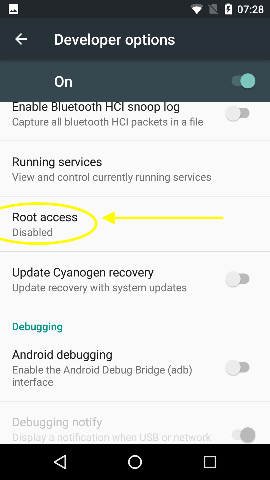 How to enable root access in CyanogenMod 13; Posted by Rajesh Pandey on Mar 12, 2016