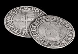 hammered shilling of Elizabeth I