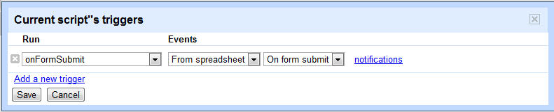 Google Script Triggers