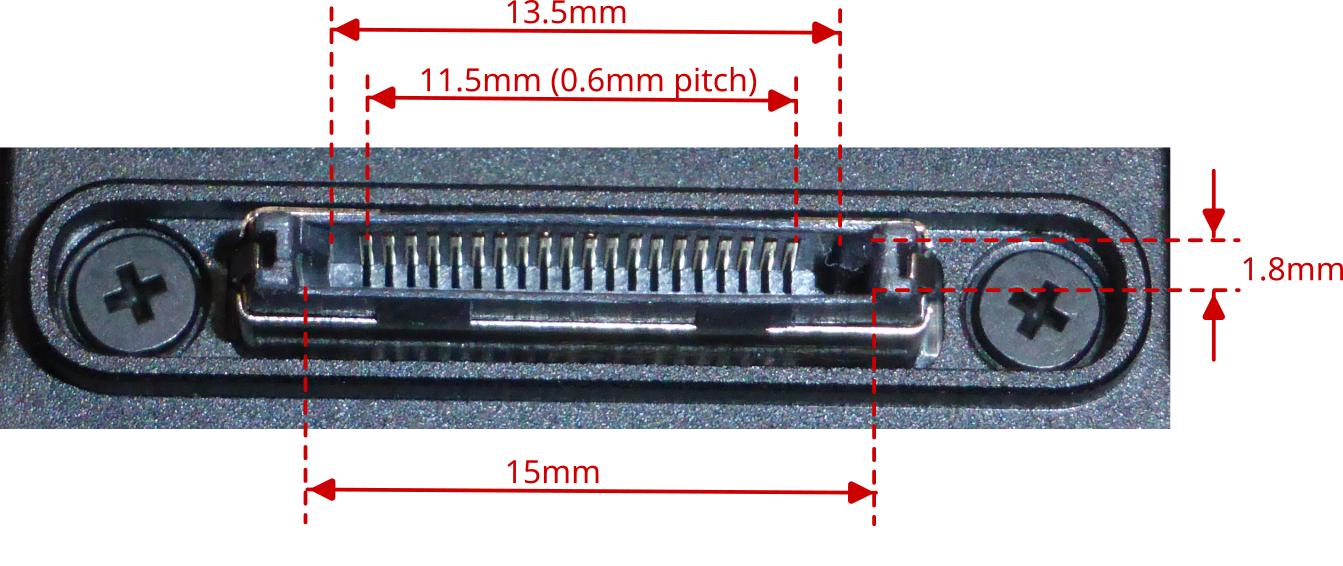 Insta360 One RS connector female