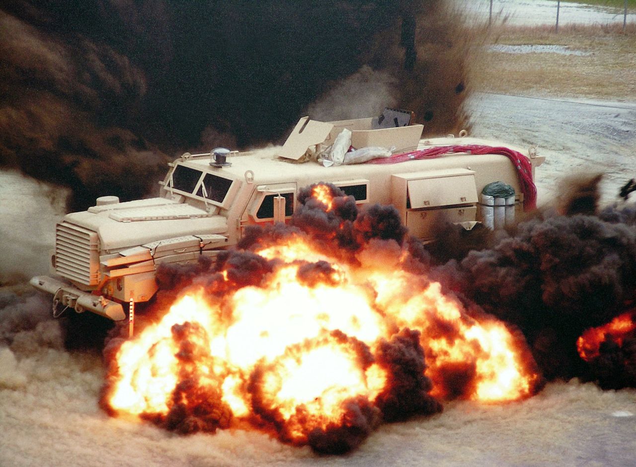 MRAP goes boom