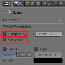 Post Processing Settings