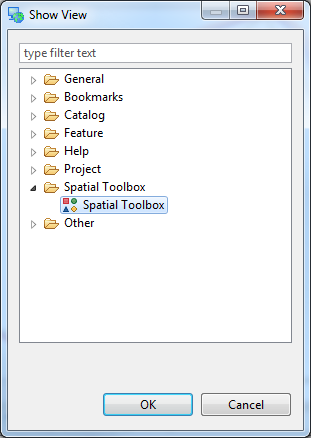 enable spatial toolbox in uDig