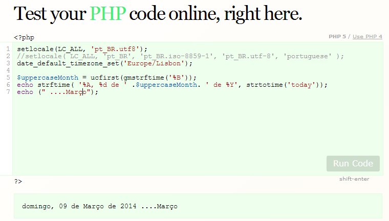 php output