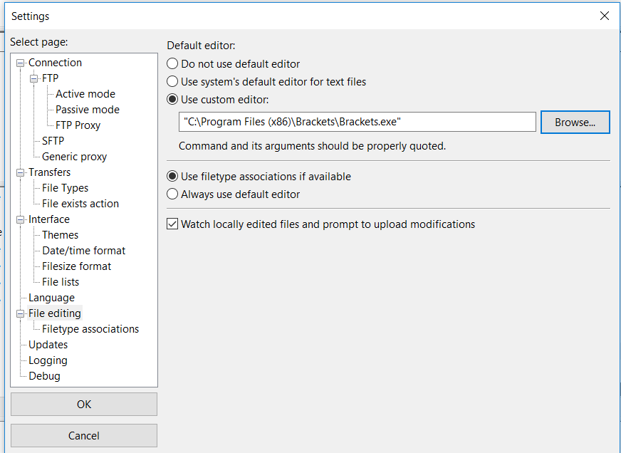 Setting default application to open files through FileZilla? - Ask Ubuntu