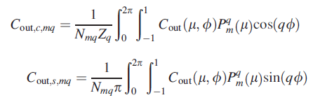 Generalized Fourier series of the outer heat flux