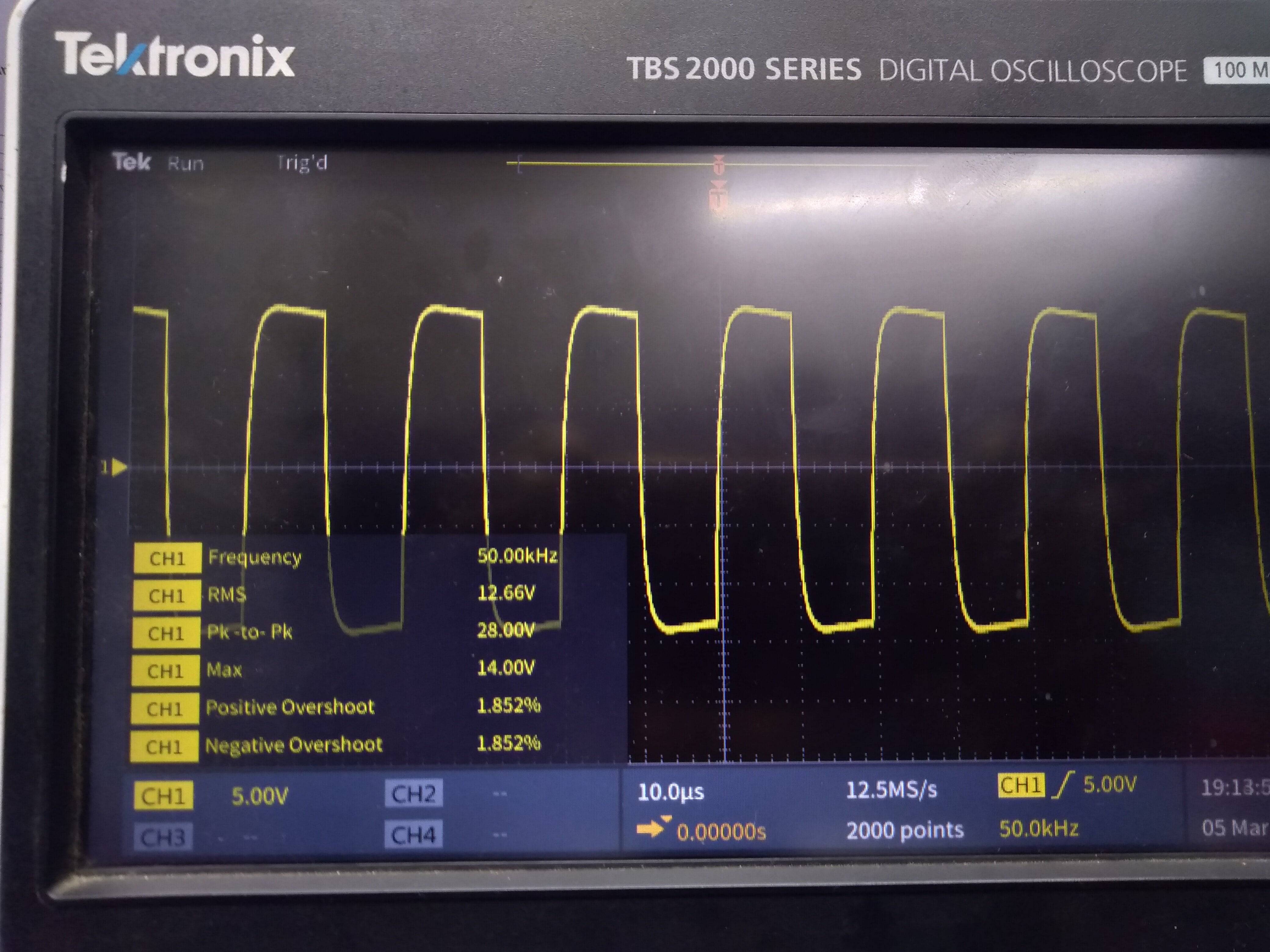 Half bridge output