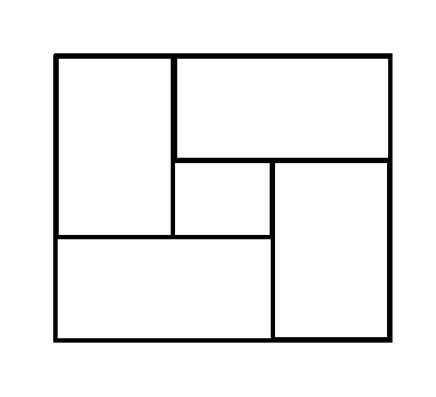 5 rectangles