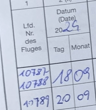 Example Logbook Entry