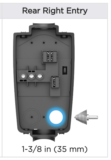 tesla wall charger rear installation