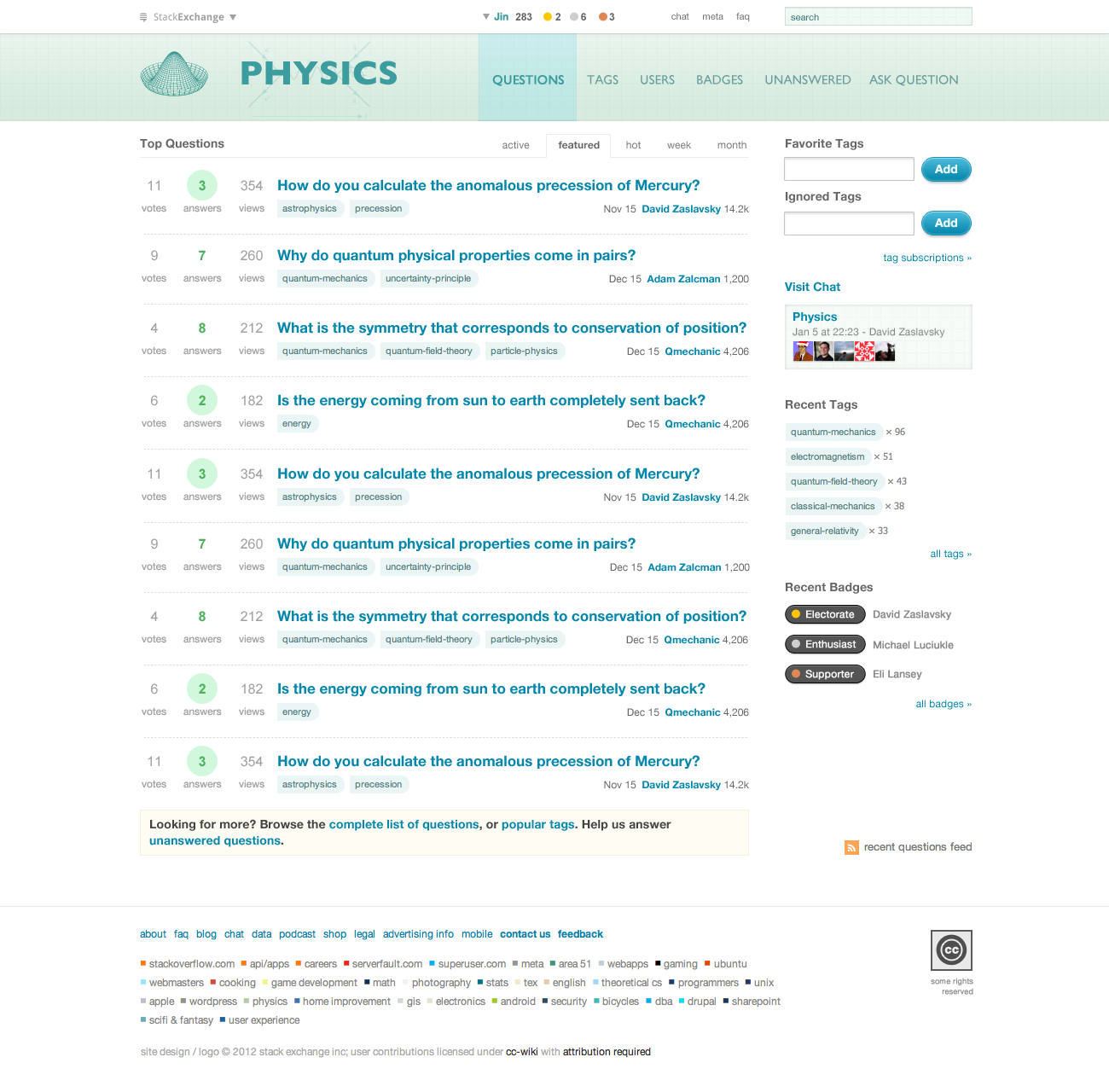 Physics Homepage