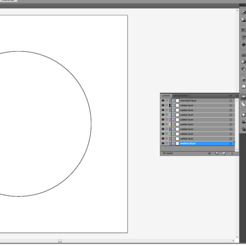 layer selection in Illustrator