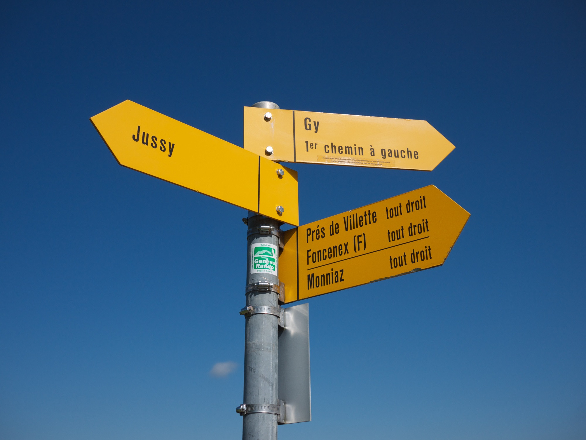 Swiss Hiking Sign