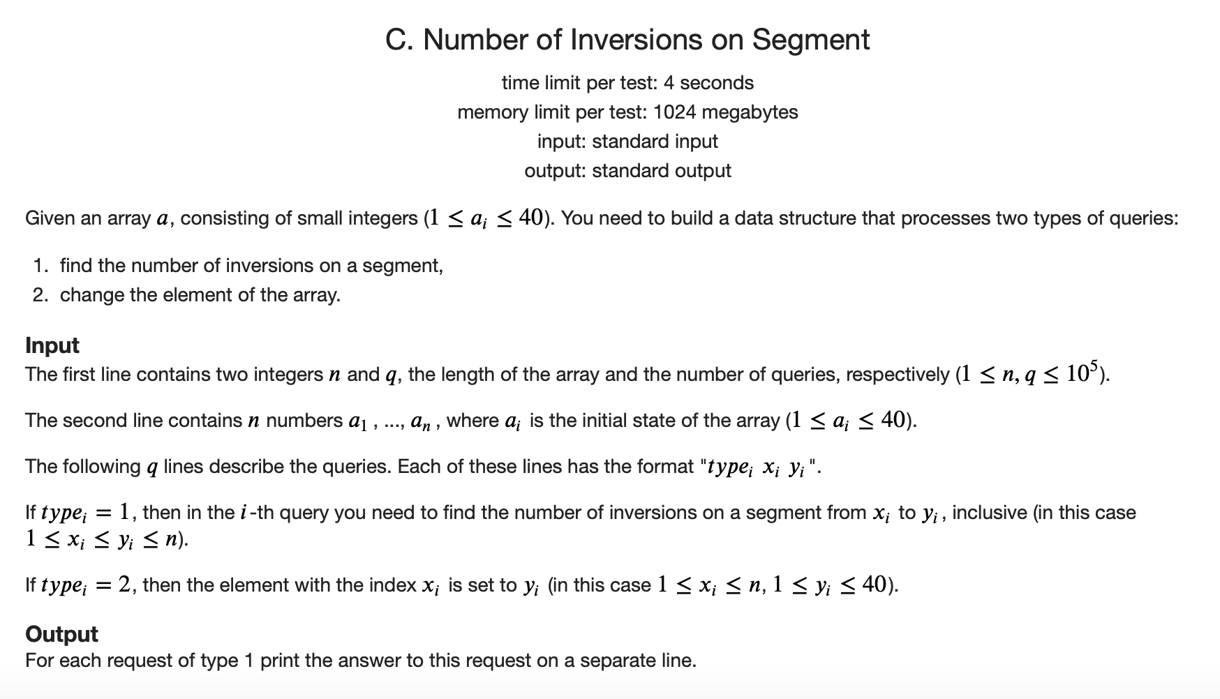 Question description