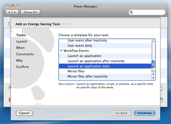 Power Manager's Schedule Assistant