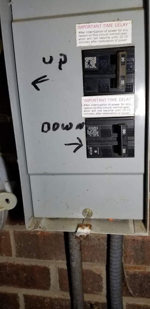 Outdoor HVAC Unit Subpanel