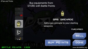 Buying extra grenade