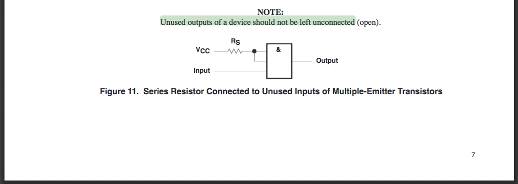 Unused outputs typo