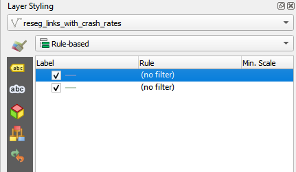 Rule-based symbology in QGIS