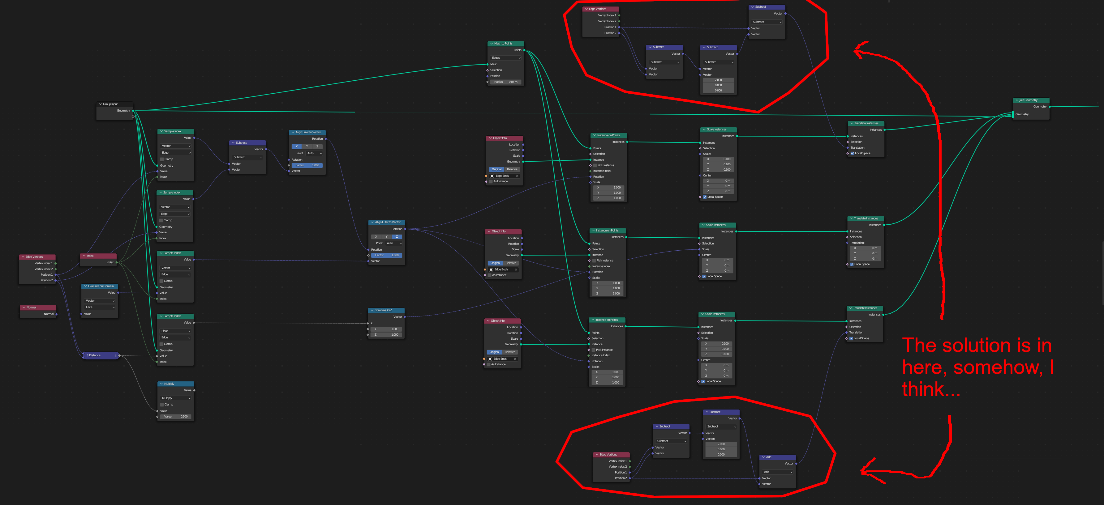 The current Geometry Nodes arrangement.