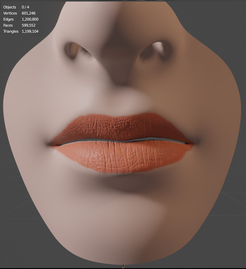 Lips with 600k vertices