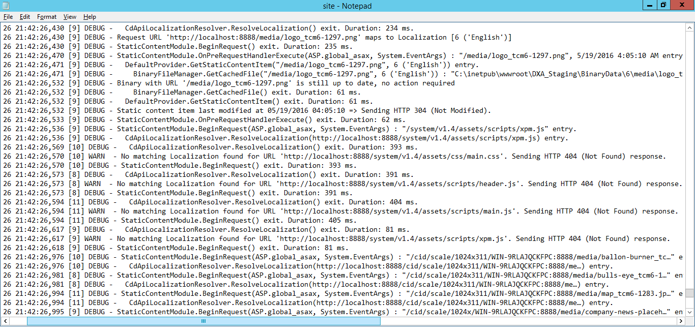 Asset loading issue with DXA 1.4